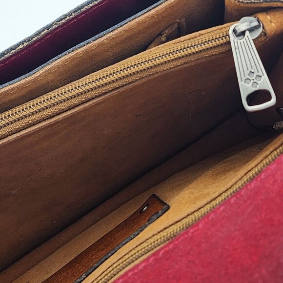 Patricia Nash Bianco Red Floral Convertible Wristlet Crossbody Bag - Picture 9 of 12